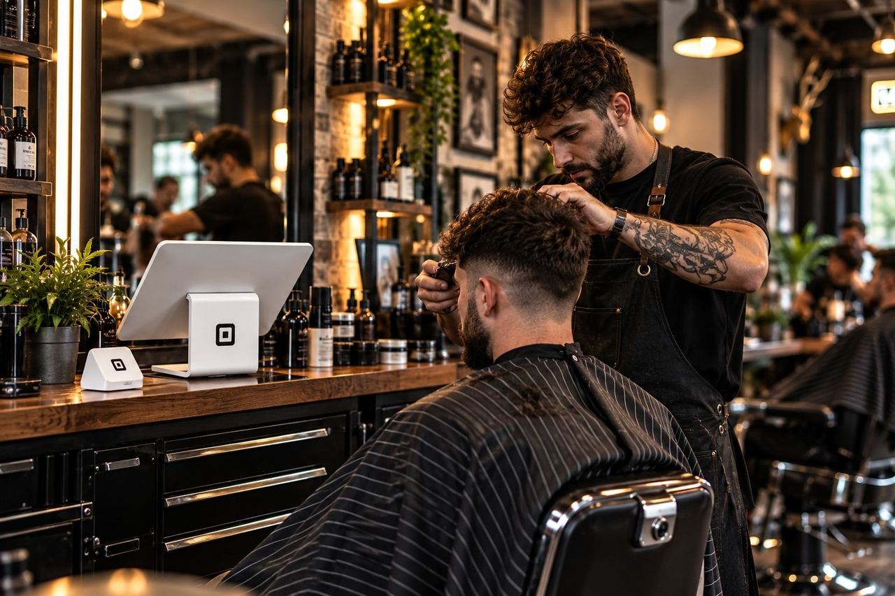 barbershops using a Square point of sale system
