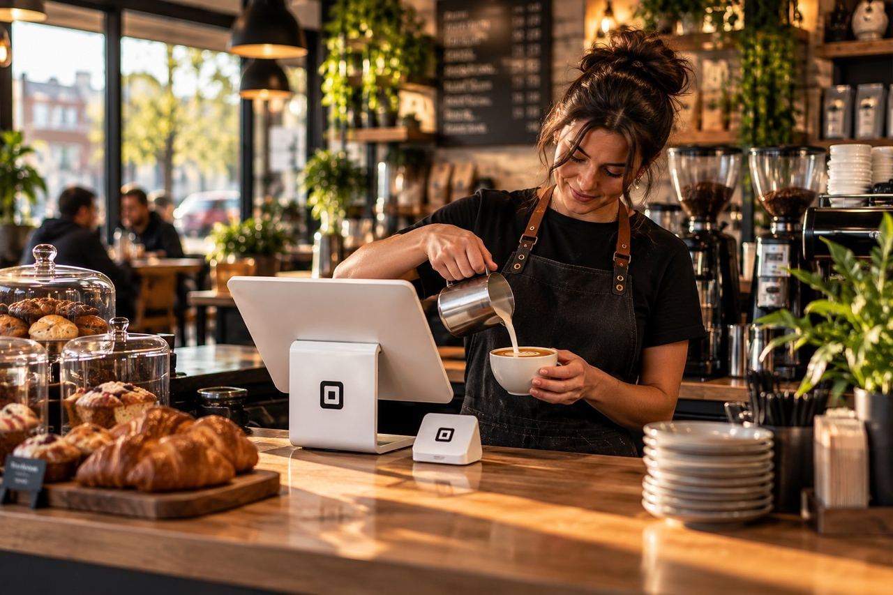coffee shops using a Square point of sale system